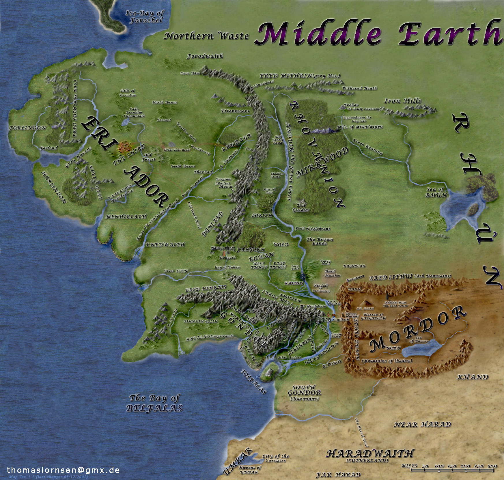 michigan middle earth map